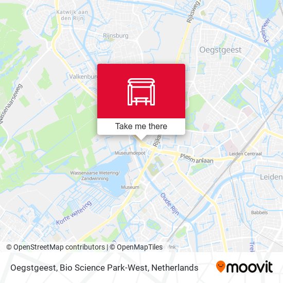 Oegstgeest, Bio Science Park-West Karte