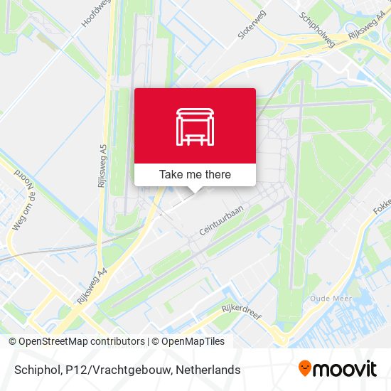 Schiphol, P12/Vrachtgebouw Karte