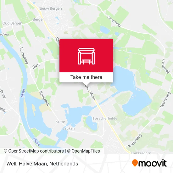 Well, Halve Maan map