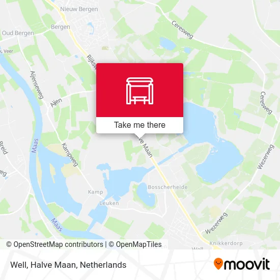 Well, Halve Maan map