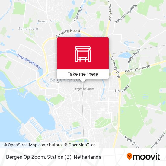 Bergen Op Zoom, Station map