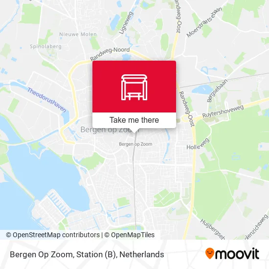 Bergen Op Zoom, Station map