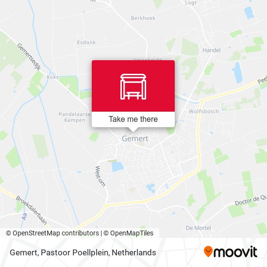 Gemert, Pastoor Poellplein map