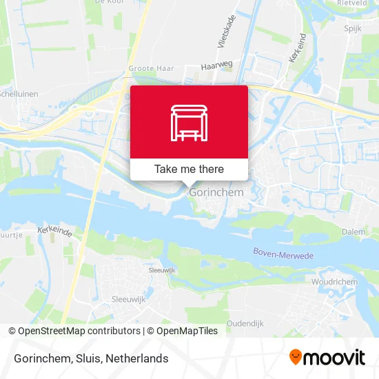 Gorinchem, Sluis map