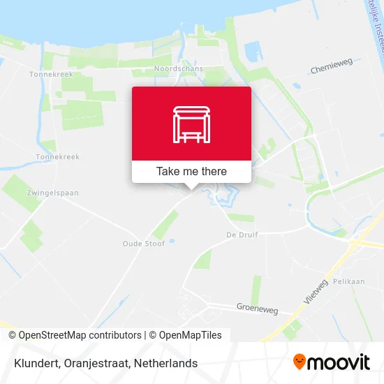 Klundert, Oranjestraat map