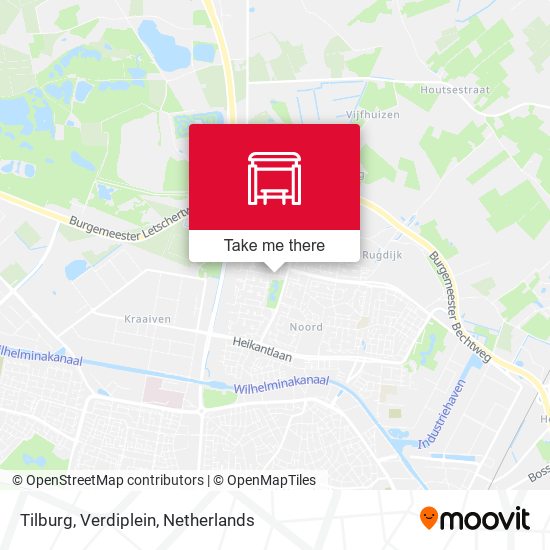 Tilburg, Verdiplein map