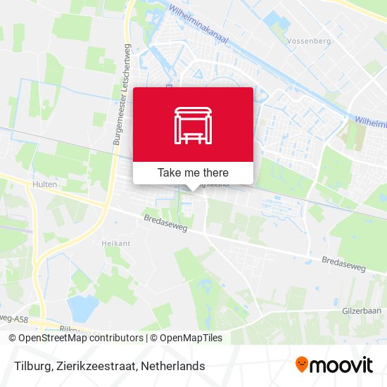Tilburg, Zierikzeestraat map
