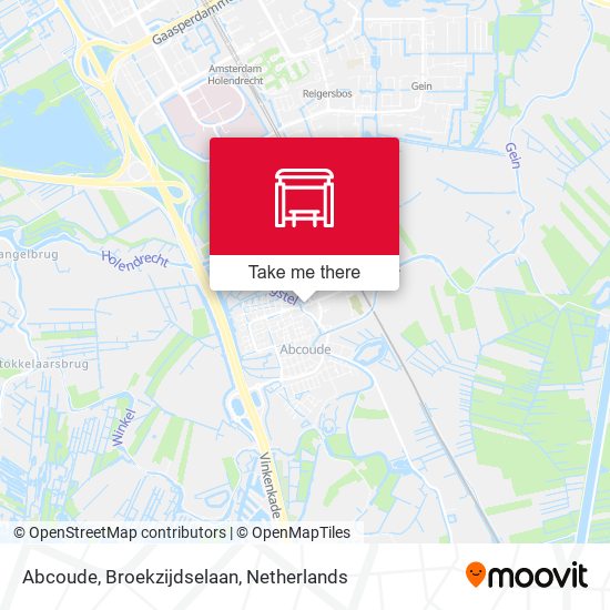 Abcoude, Broekzijdselaan map