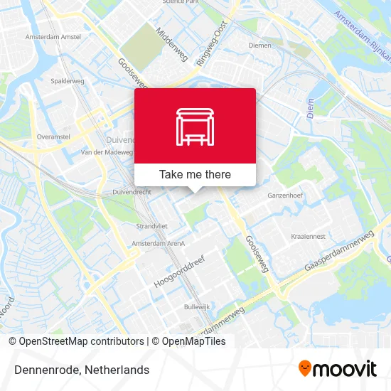 Dennenrode Karte