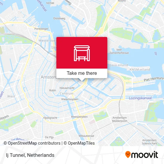 Ij Tunnel map