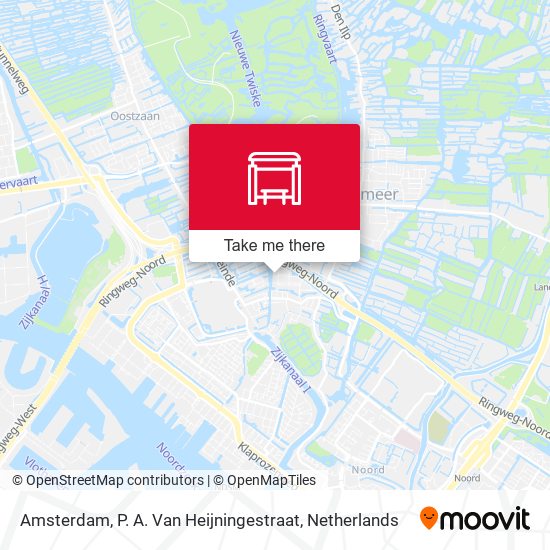 Amsterdam, P. A. Van Heijningestraat Karte