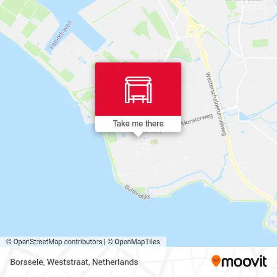 Borssele, Weststraat Karte