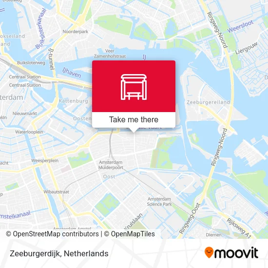 Zeeburgerdijk map