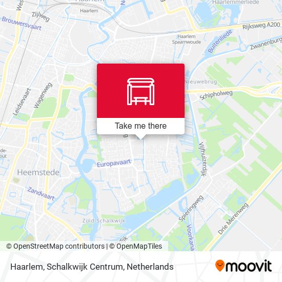 Haarlem, Schalkwijk Centrum Karte