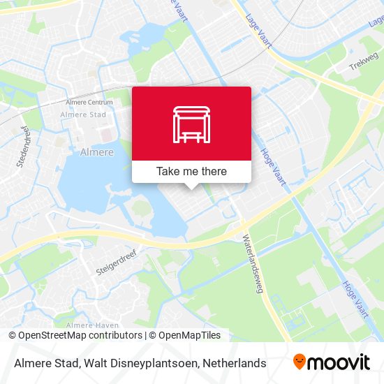 Almere Stad, Walt Disneyplantsoen map