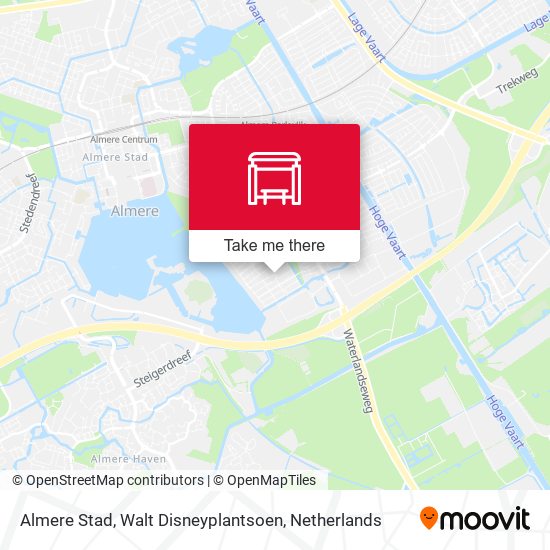 Almere Stad, Walt Disneyplantsoen map