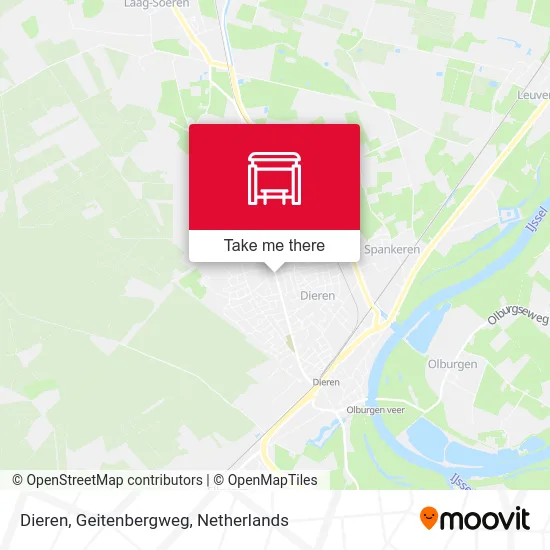 Dieren, Geitenbergweg Karte