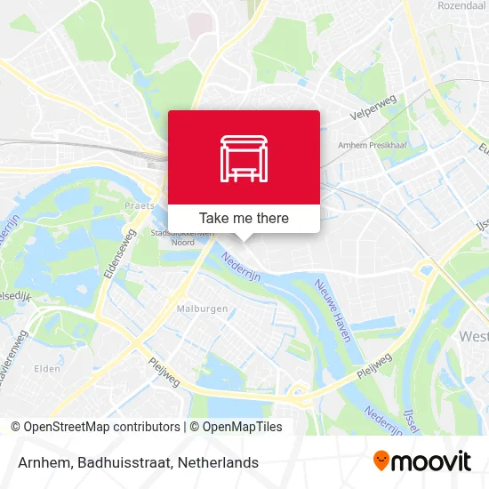 Arnhem, Badhuisstraat map