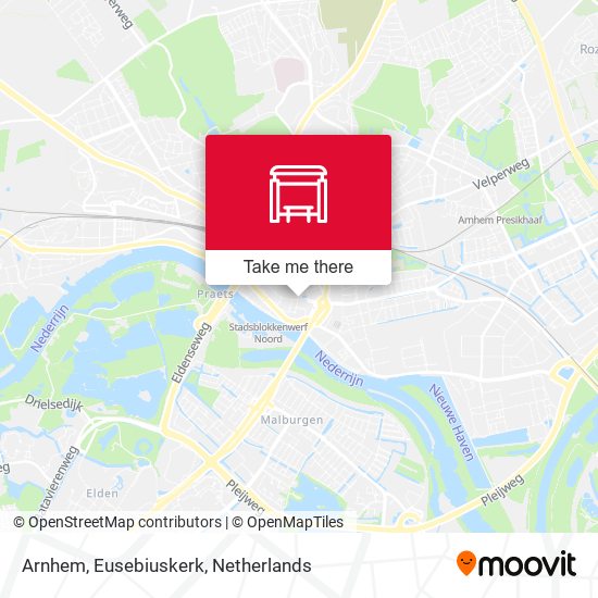 Arnhem, Eusebiuskerk Karte