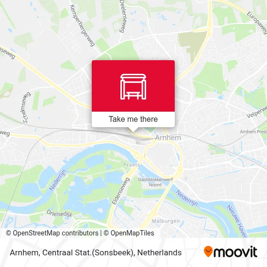 Arnhem, Centraal Stat.(Sonsbeek) map