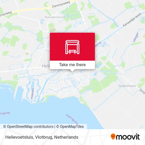 Hellevoetsluis, Vlotbrug map