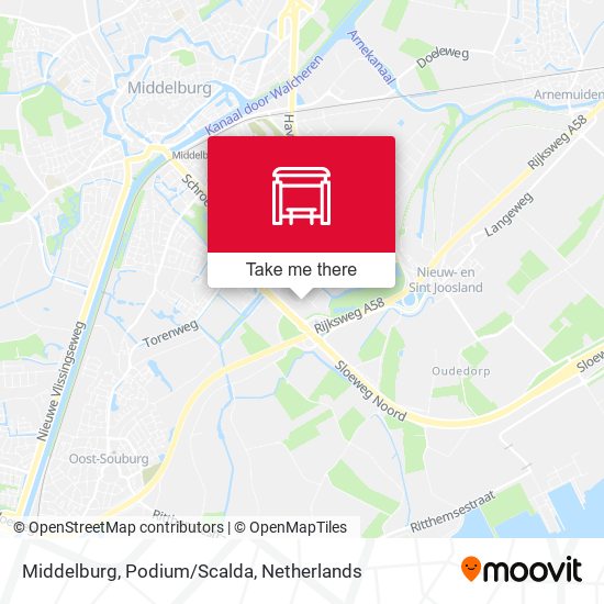 Middelburg, Podium/Scalda map