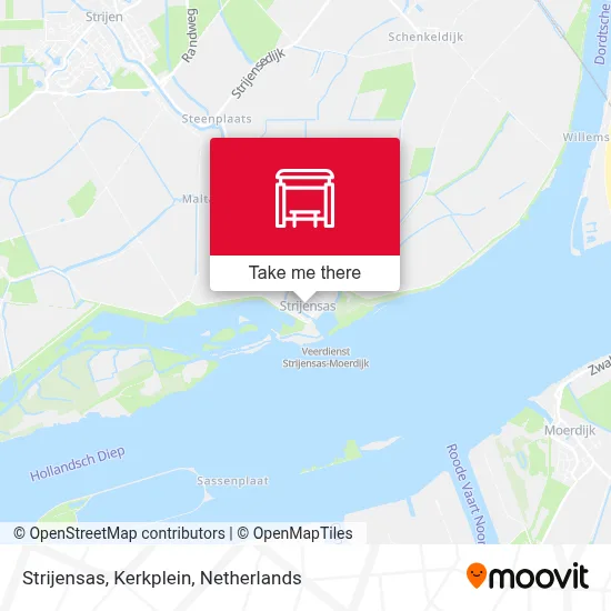 Strijensas, Kerkplein map