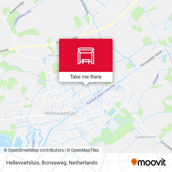 Hellevoetsluis, Bonseweg map