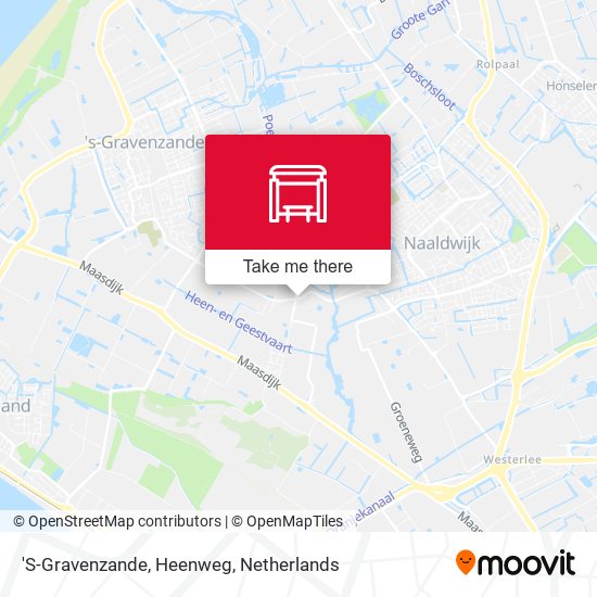 'S-Gravenzande, Heenweg Karte