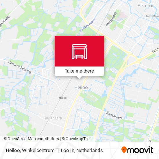 Heiloo, Winkelcentrum 'T Loo In map