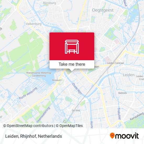 Leiden, Rhijnhof map