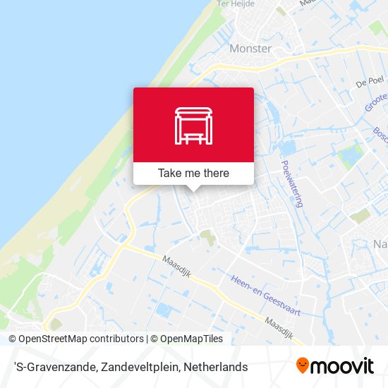 'S-Gravenzande, Zandeveltplein Karte