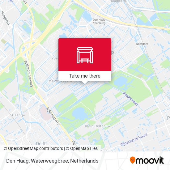 Den Haag, Waterweegbree map