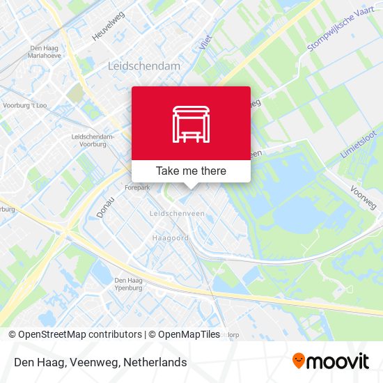 Den Haag, Veenweg Karte