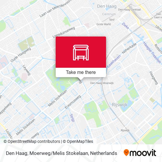 Den Haag, Moerweg / Melis Stokelaan map