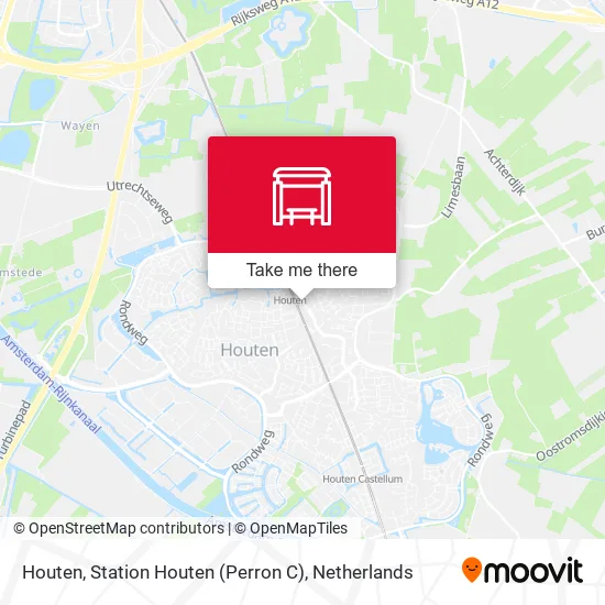 Houten, Station Houten (Perron C) map