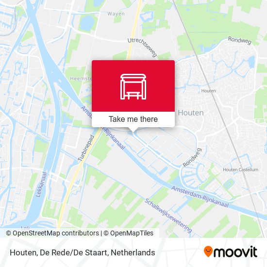 Houten, De Rede/De Staart map