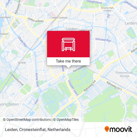 Leiden, Cronesteinflat map