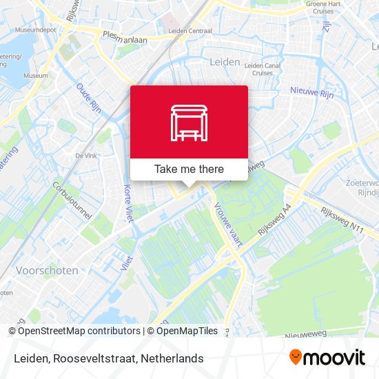 Leiden, Rooseveltstraat Karte