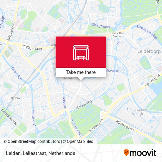 Leiden, Leliestraat map