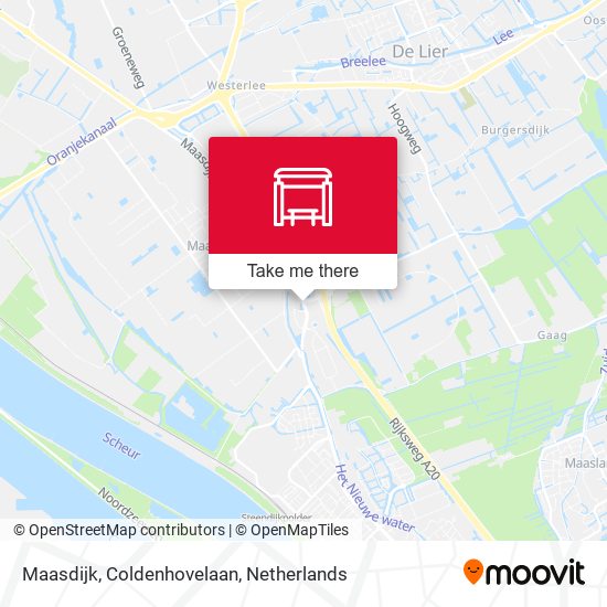 Maasdijk, Coldenhovelaan map