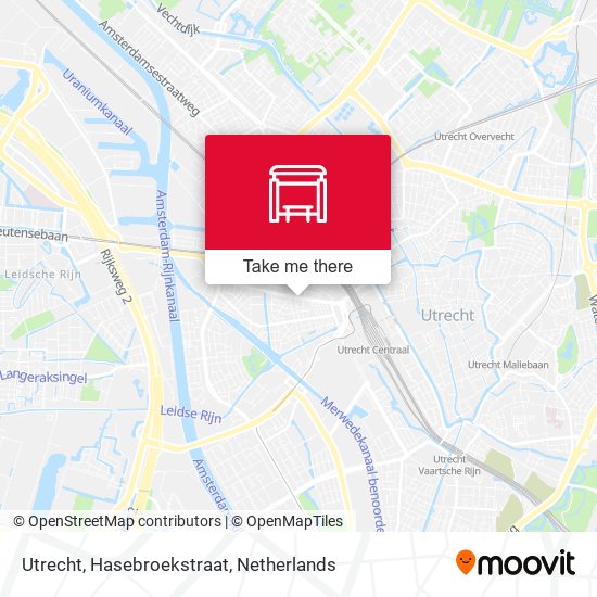 Utrecht, Hasebroekstraat Karte