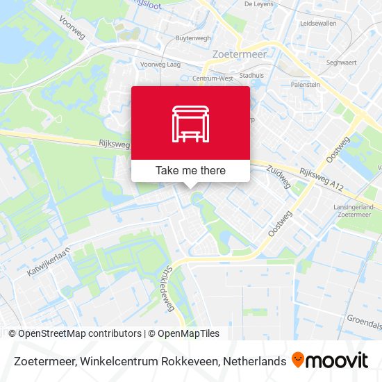 Zoetermeer, Winkelcentrum Rokkeveen map