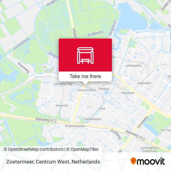 Zoetermeer, Centrum West map