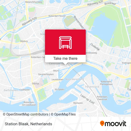 Station Blaak map