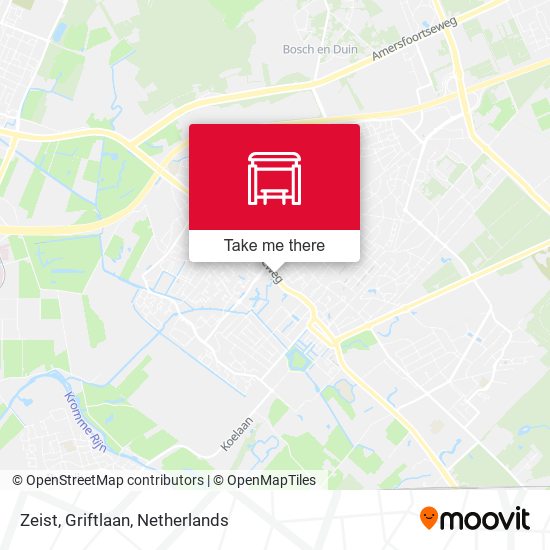 Zeist, Griftlaan Karte