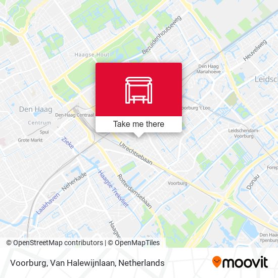 Voorburg, Van Halewijnlaan Karte