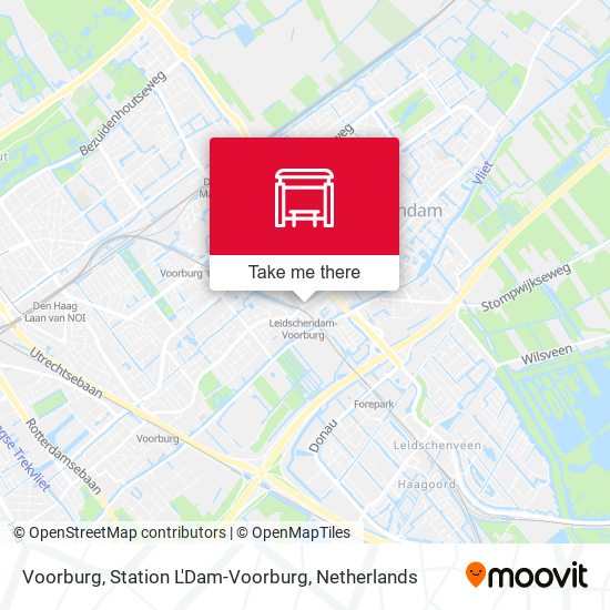 Voorburg, Station L'Dam-Voorburg map