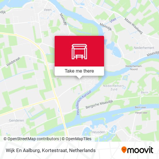 Wijk En Aalburg, Kortestraat map