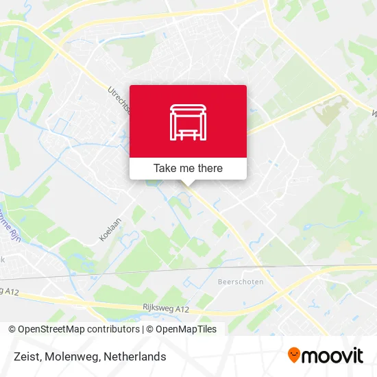 Zeist, Molenweg map
